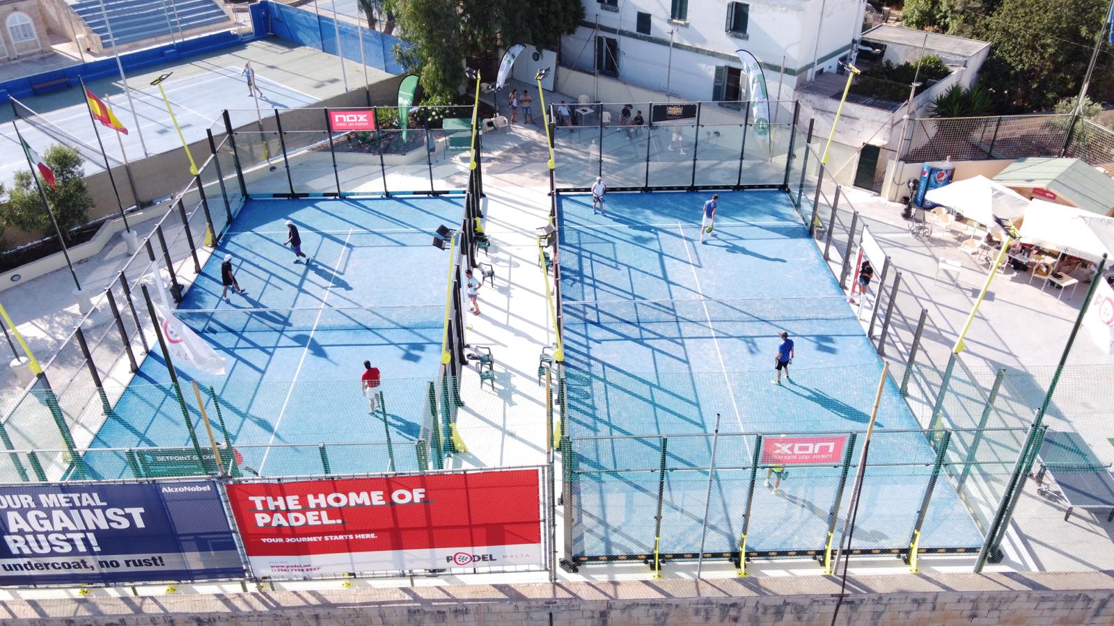 Padel Malta courts aerial view