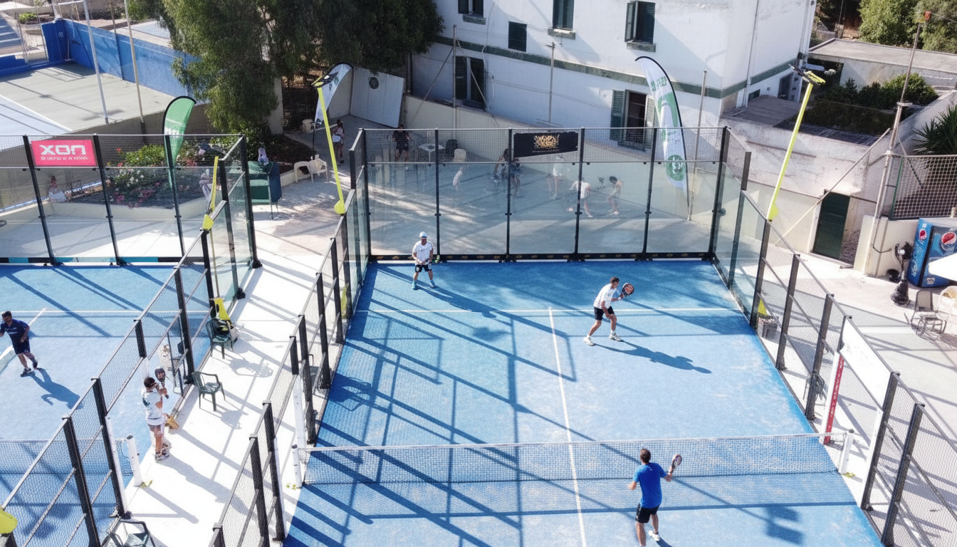 Padel Malta courts aerial view